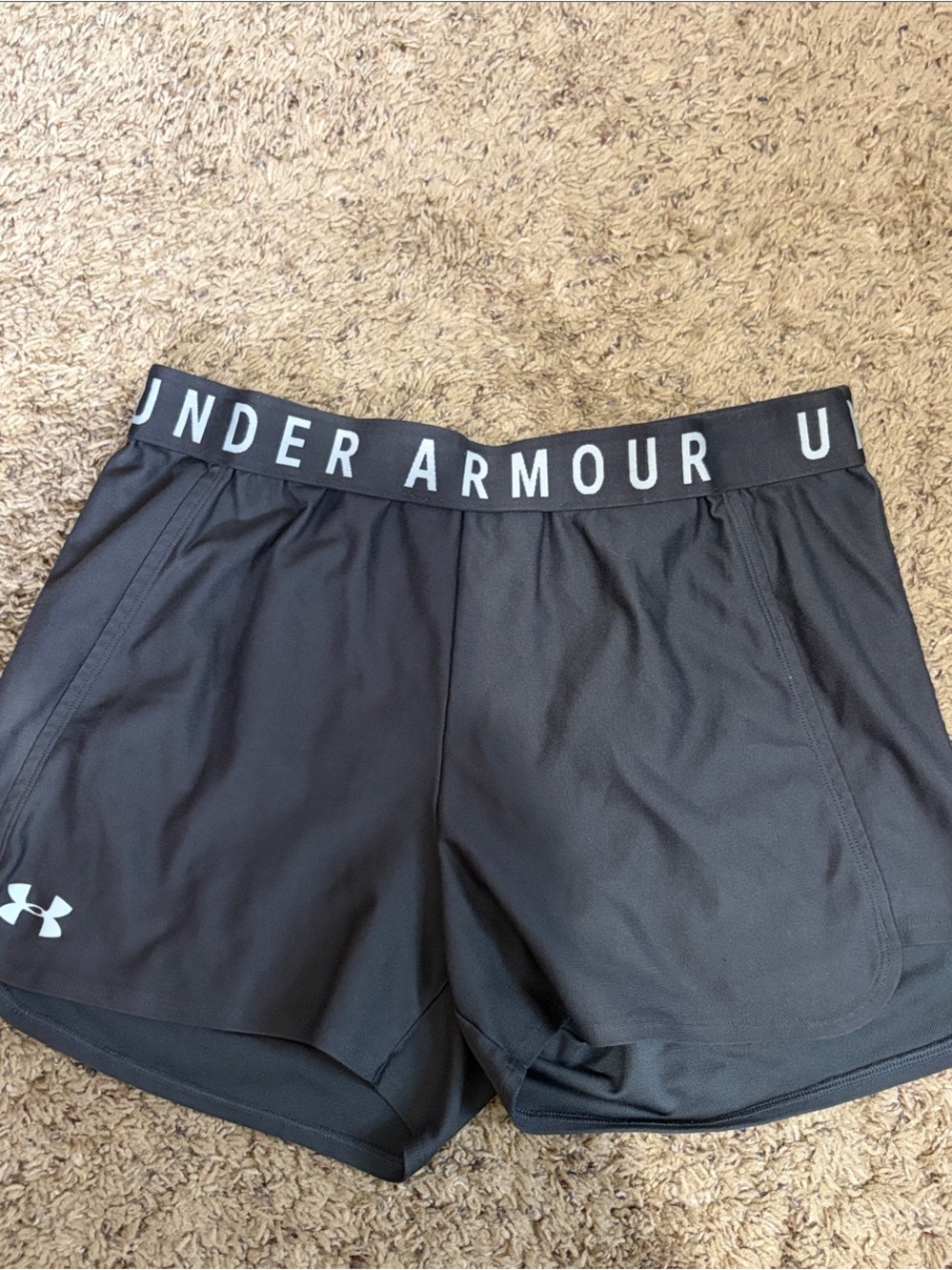 Under Armour Women's Gray Athletic Shorts Medium
